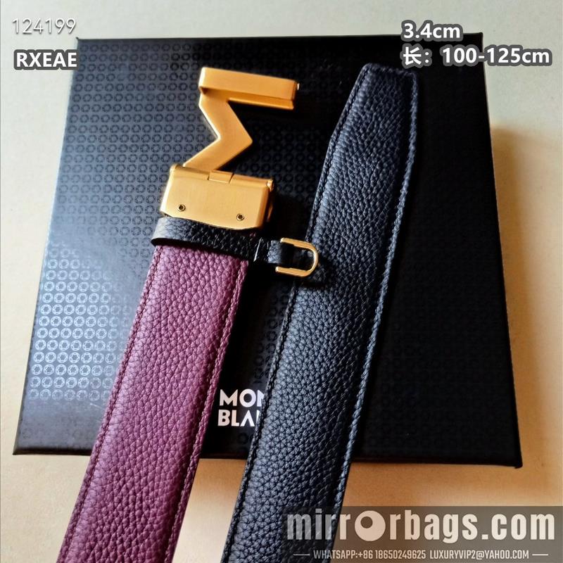 Replica Montlanc belt 34mmX100-125cm 8L13