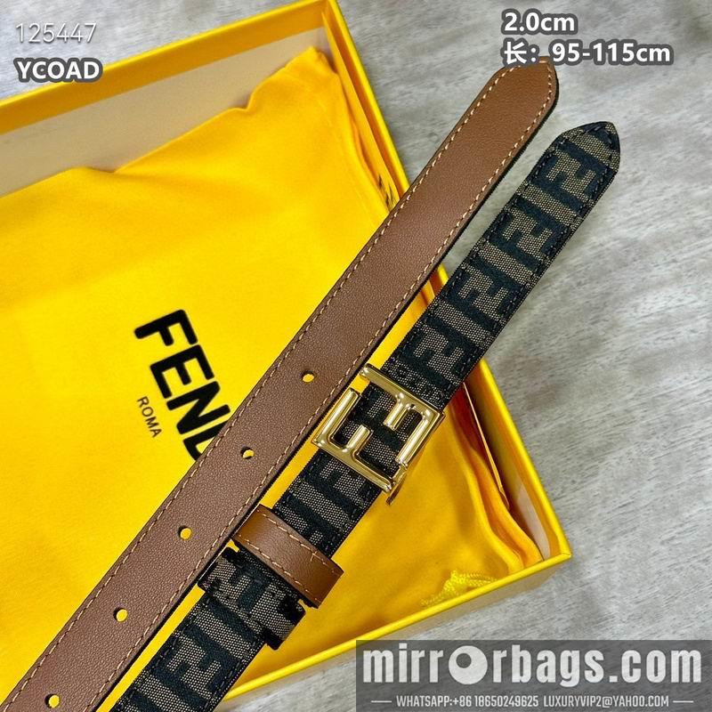 Replica Fendi belt 20mmX95-115cm 8L13