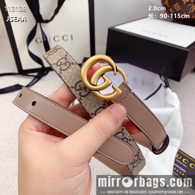 Replica Gucci belt 20mmX90-115cm 8L07