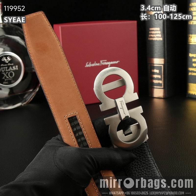 Replica Ferragamo belt 34mmX100-125cm 8L06