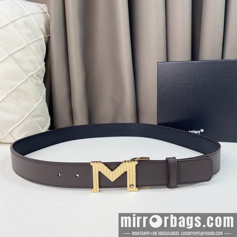 Replica Montblanc belt 35mmX95-125cm 7D07