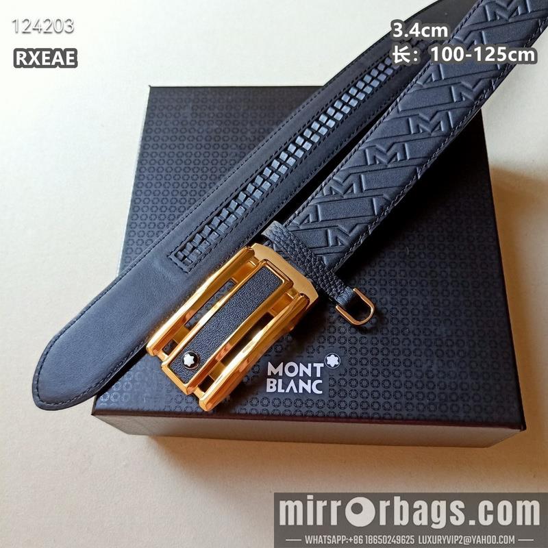 Replica Montlanc belt 34mmX100-125cm 8L12