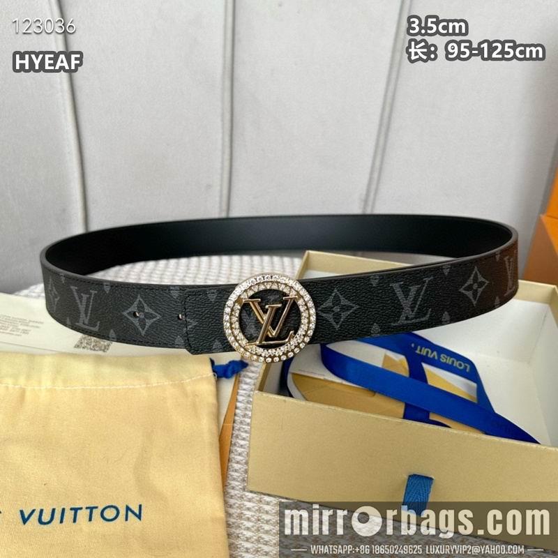 Replica LV belt 35mmX95-125cm 8L02