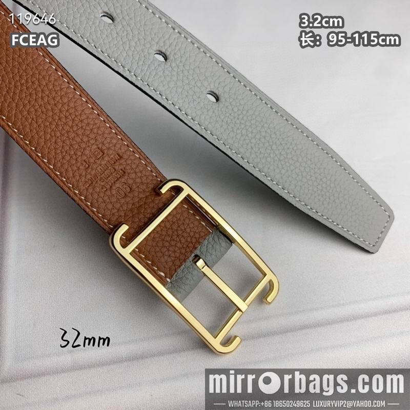 Replica Hermes belt 32mmX95-115cm 8L040801