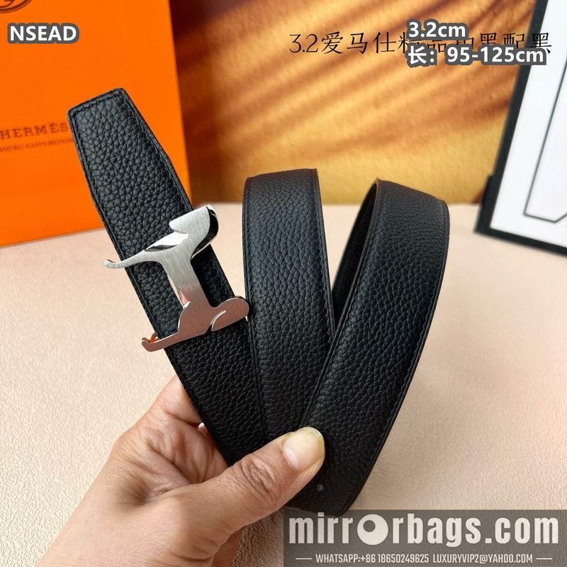 Replica Hermes belt 32mmX95-125cm 8L32
