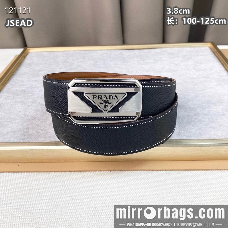 Replica Prada belt 38mmX100-125cm 8L07