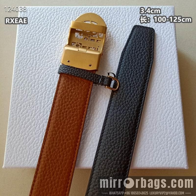Replica Dior belt 34mmX100-125cm 8L06