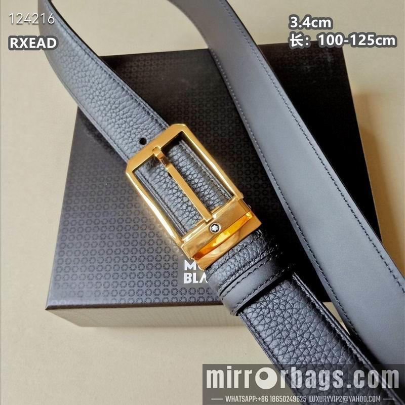 Replica Montblanc belt 34mmX100-125cm 8L05