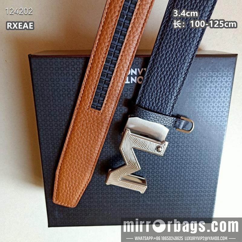 Replica Montlanc belt 34mmX100-125cm 8L13