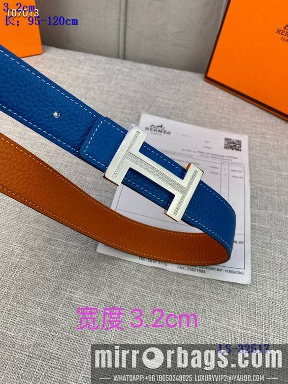Replica Hermes Belt 32mmX95-125cm 8L01