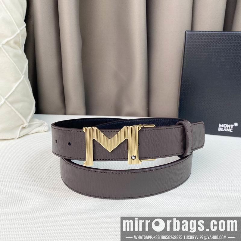 Replica Montblanc belt 35mmX95-125cm 7D07