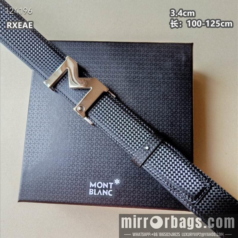 Replica Montlanc belt 34mmX100-125cm 8L15