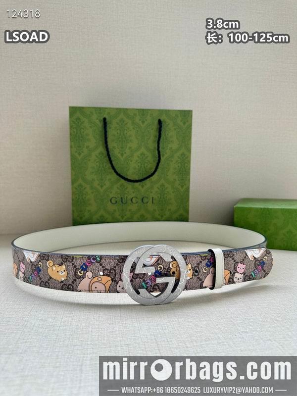 Replica Gucci belt 38mmX100-125cm 8L32