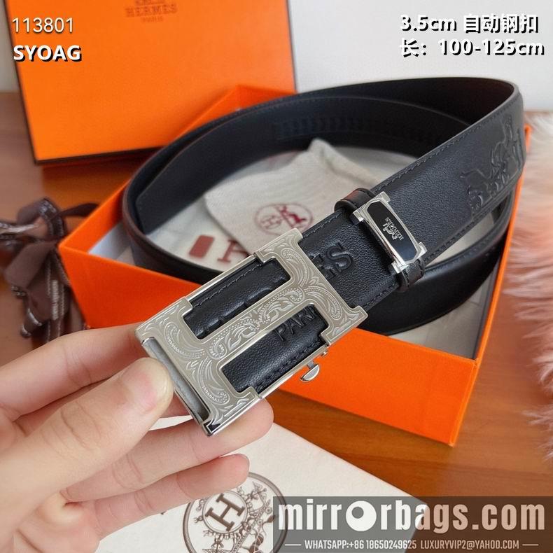 Replica Hermes belt 自动钢扣35mmX100-125cm 8L082502