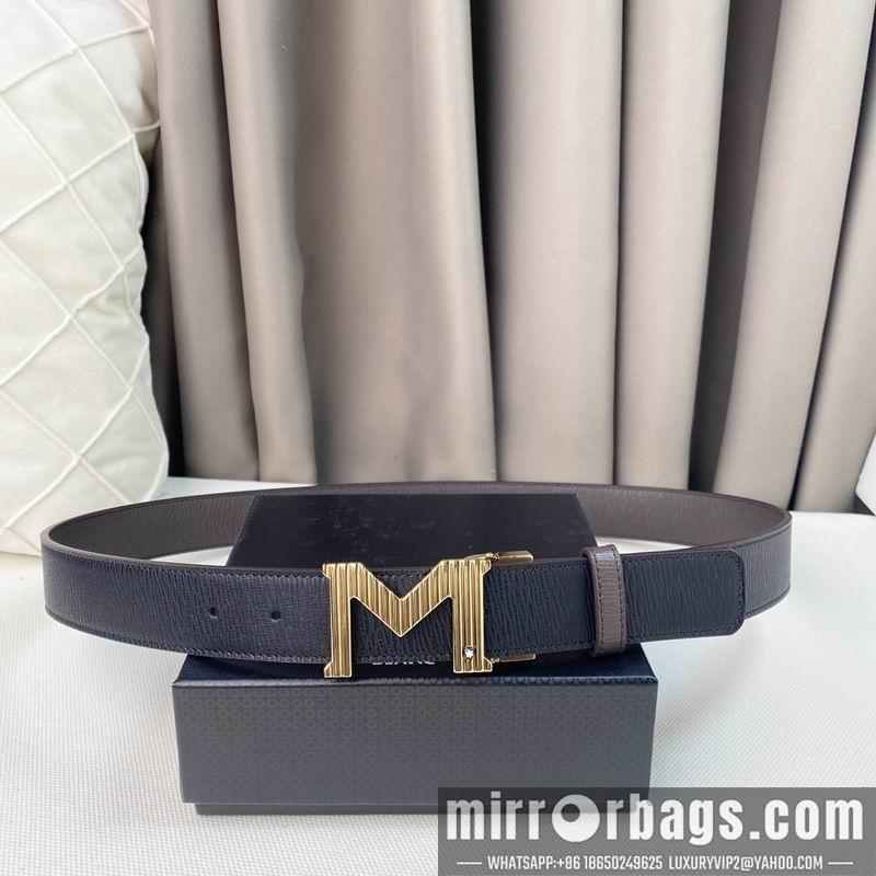 Replica Montblanc belt 35mmX95-125cm 7D07