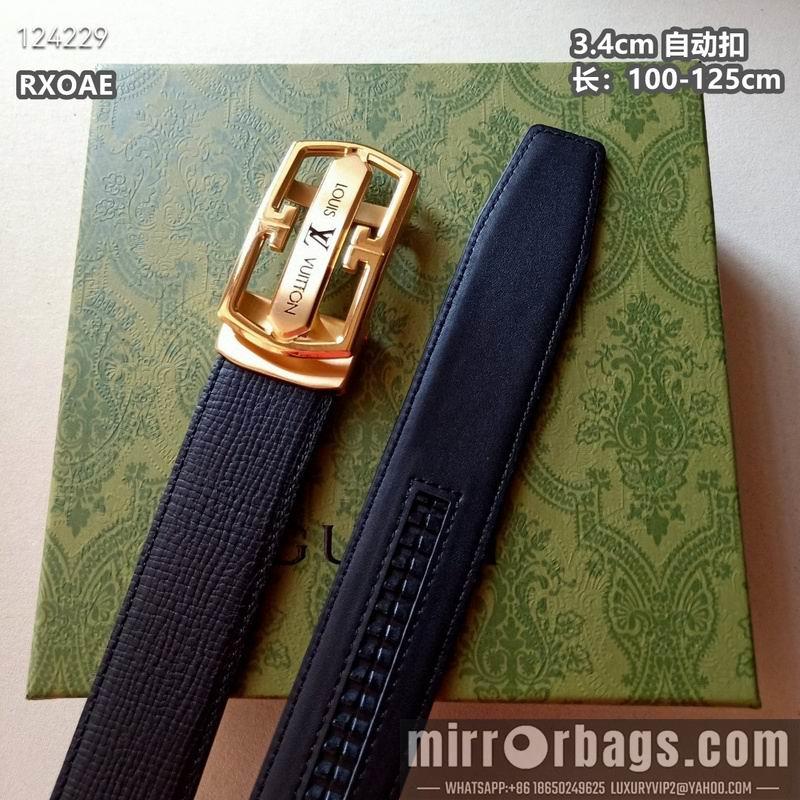 Replica LV belt 34mmX100-125cm 8L31