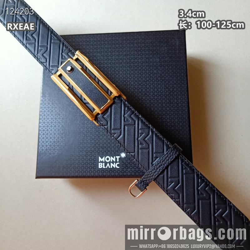 Replica Montlanc belt 34mmX100-125cm 8L12