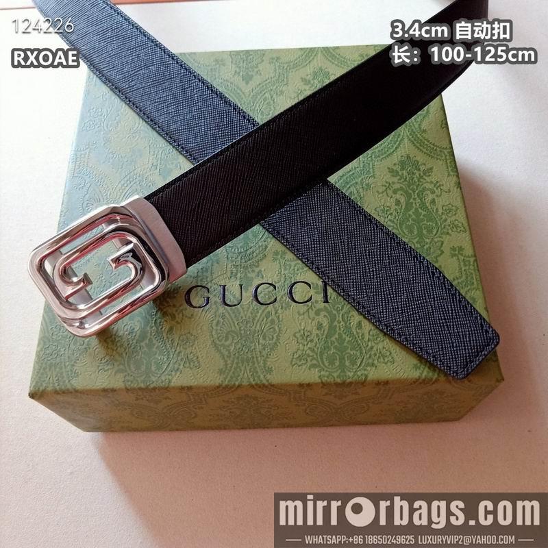 Replica Gucci belt 34mmX100-125cm 8L21