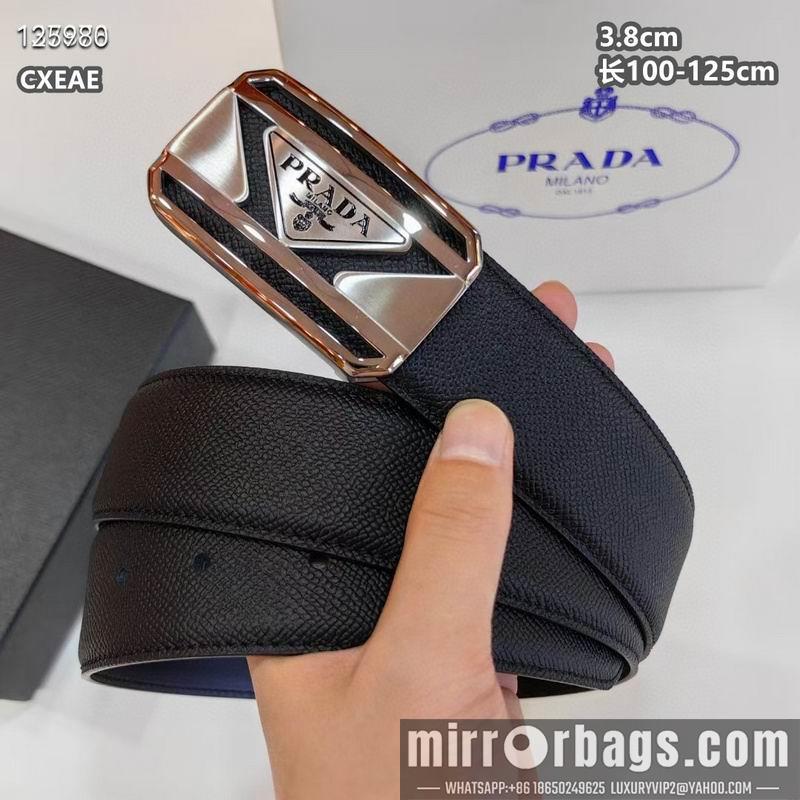 Replica Prada belt 38mmX100-125cm 8L02