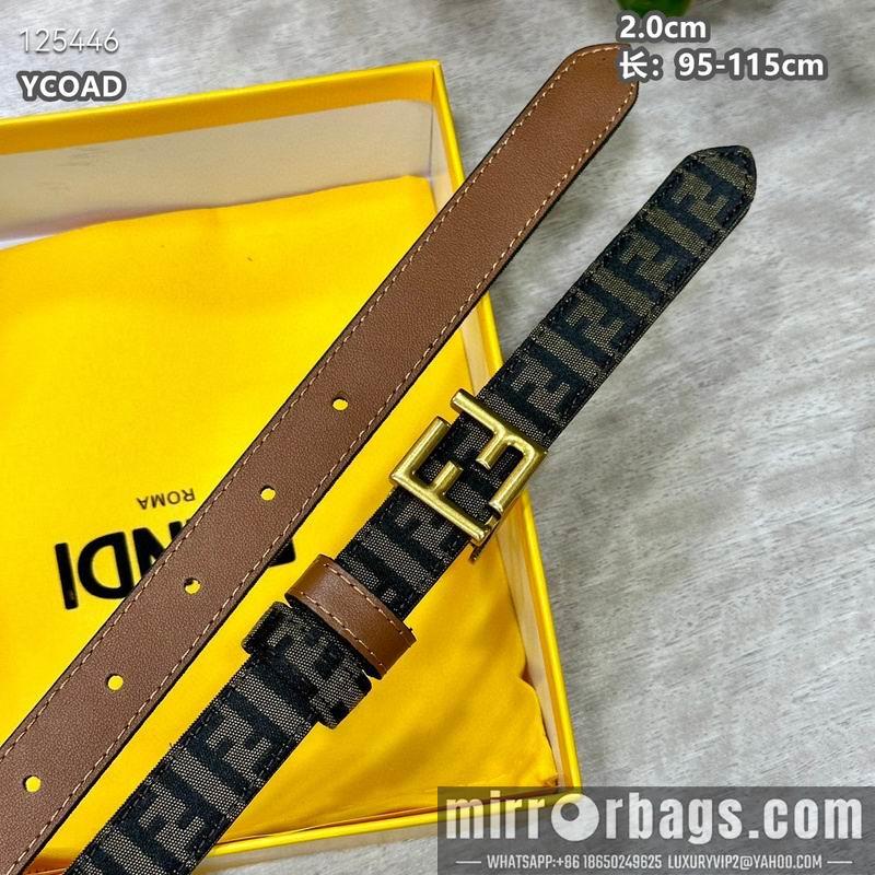 Replica Fendi belt 20mmX95-115cm 8L13