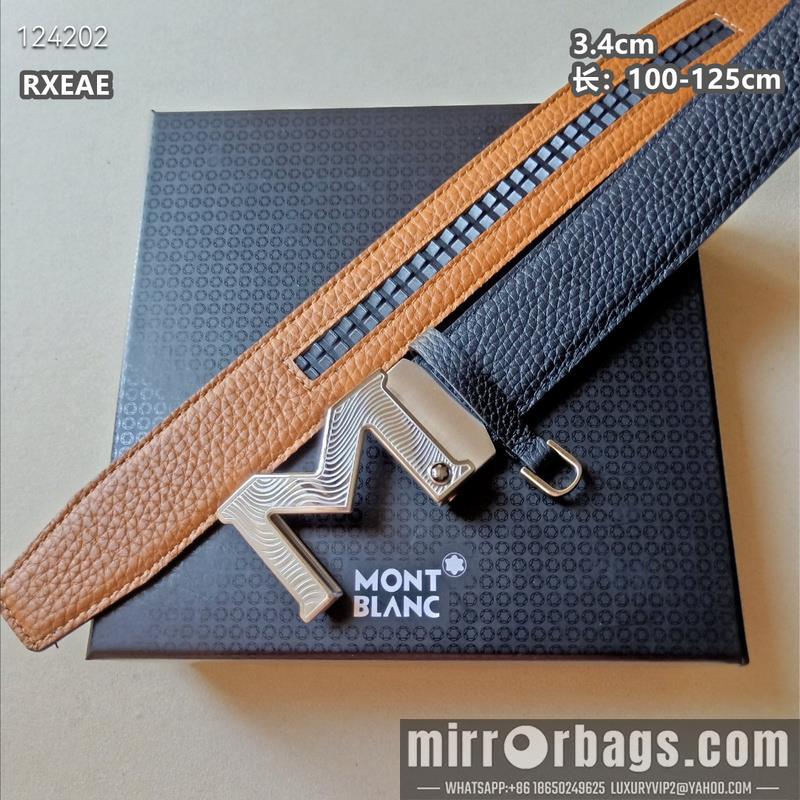 Replica Montlanc belt 34mmX100-125cm 8L13
