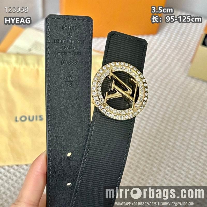 Replica LV belt 35mmX95-125cm 8L01