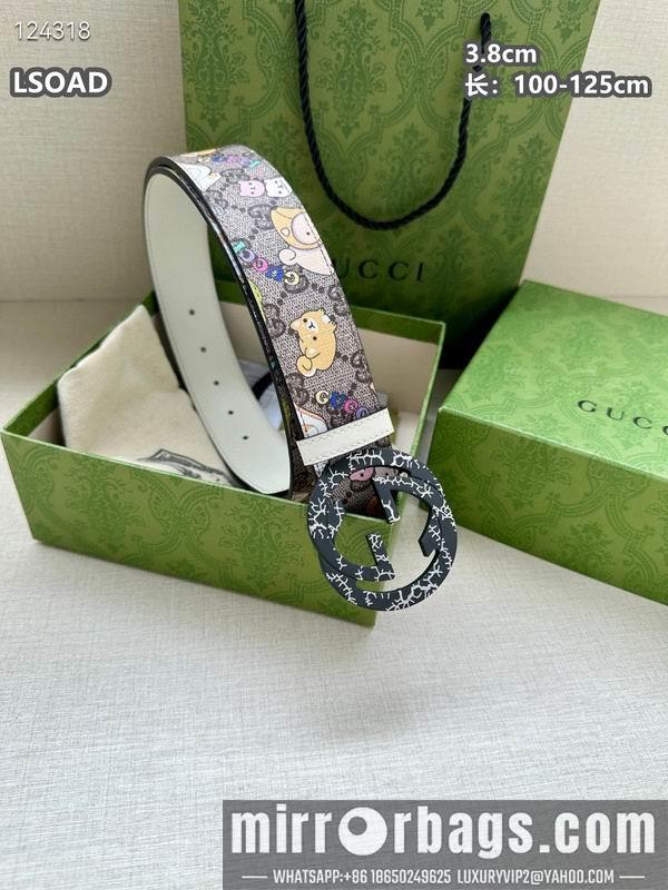 Replica Gucci belt 38mmX100-125cm 8L32
