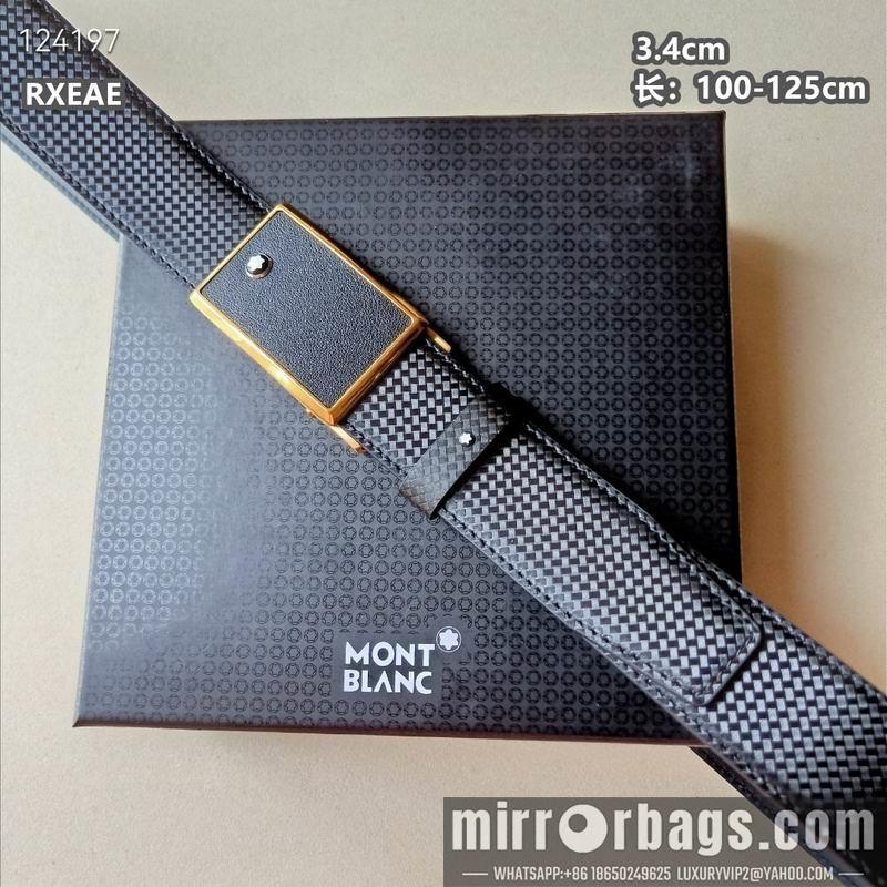 Replica Montlanc belt 34mmX100-125cm 8L14