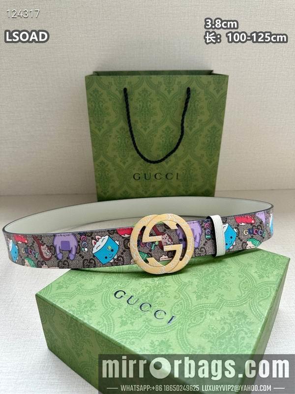 Replica Gucci belt 38mmX100-125cm 8L32