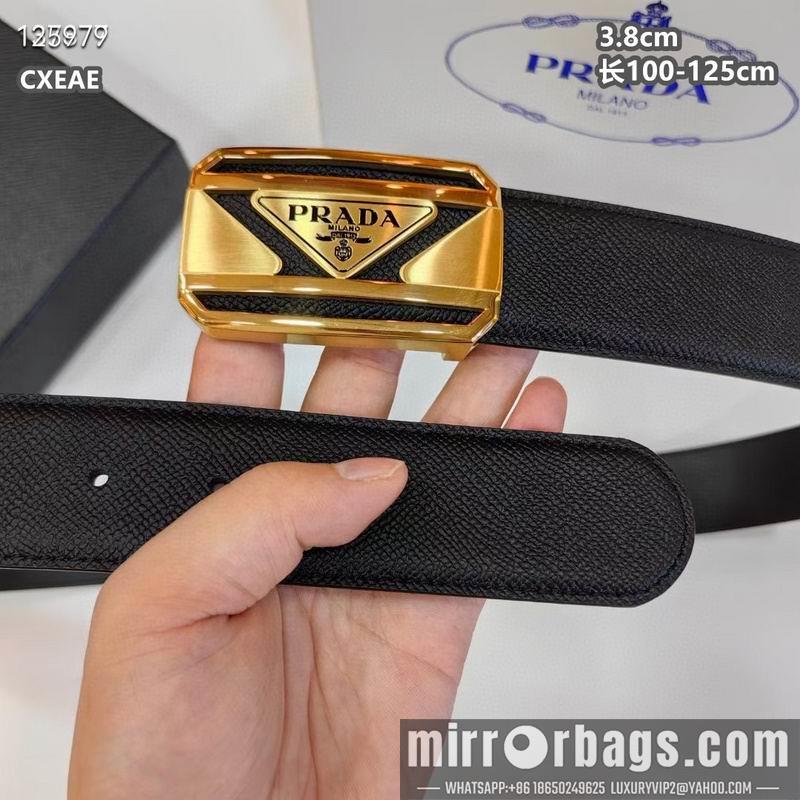 Replica Prada belt 38mmX100-125cm 8L02