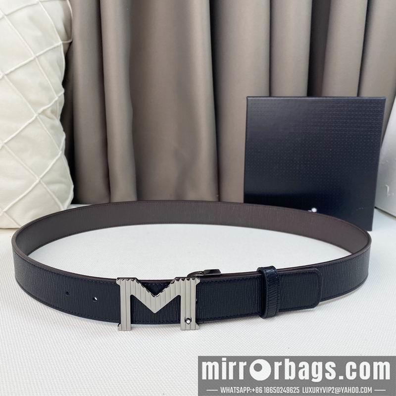 Replica Montblanc belt 35mmX95-125cm 7D07