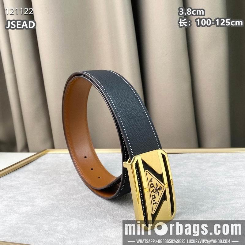Replica Prada belt 38mmX100-125cm 8L07