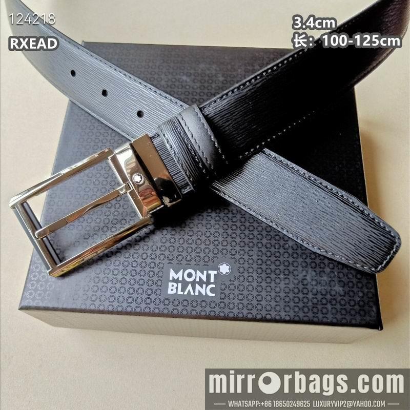 Replica Montblanc belt 34mmX100-125cm 8L05