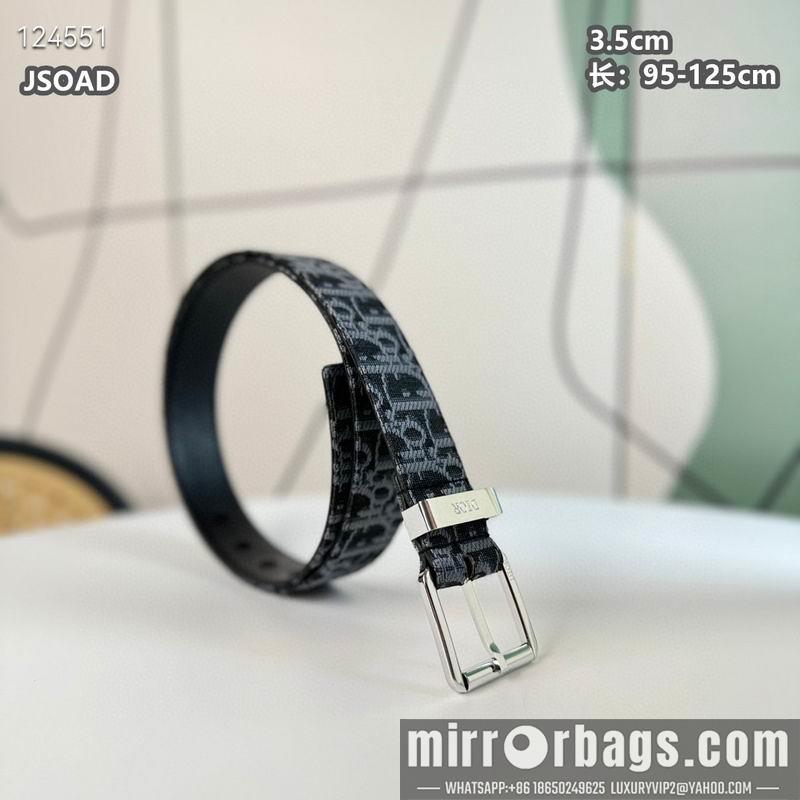 Replica Dior belt 35mmX95-125cm 8L28