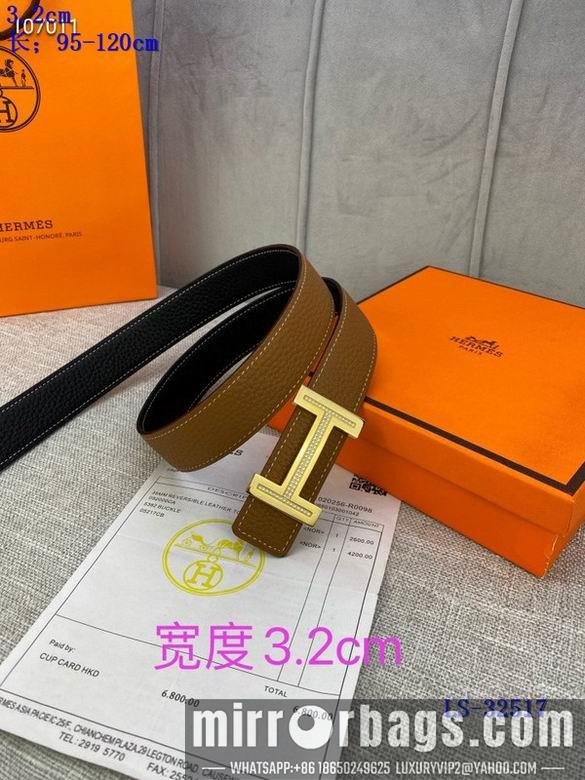 Replica Hermes Belt 32mmX95-125cm 8L01