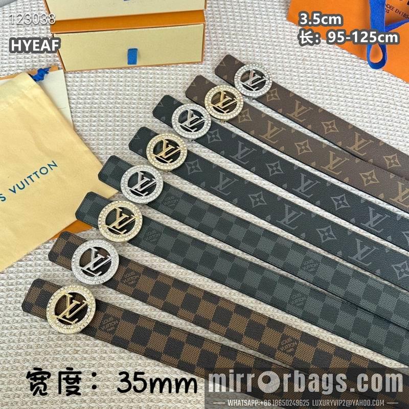 Replica LV belt 35mmX95-125cm 8L02