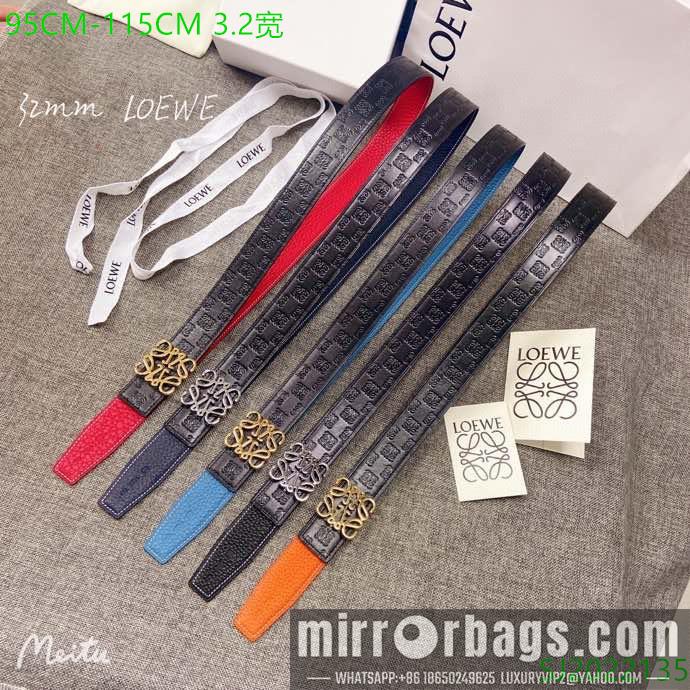 Replica Loewe Belt 32mmX95-115cm 7D01
