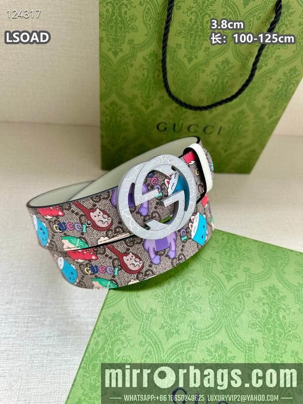 Replica Gucci belt 38mmX100-125cm 8L32