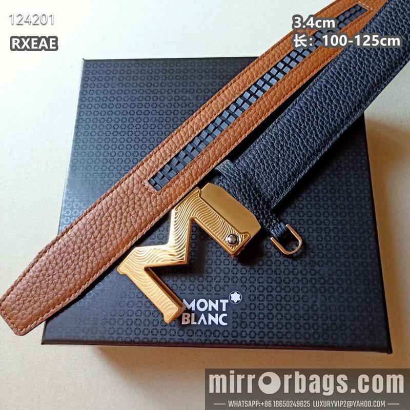 Replica Montlanc belt 34mmX100-125cm 8L13