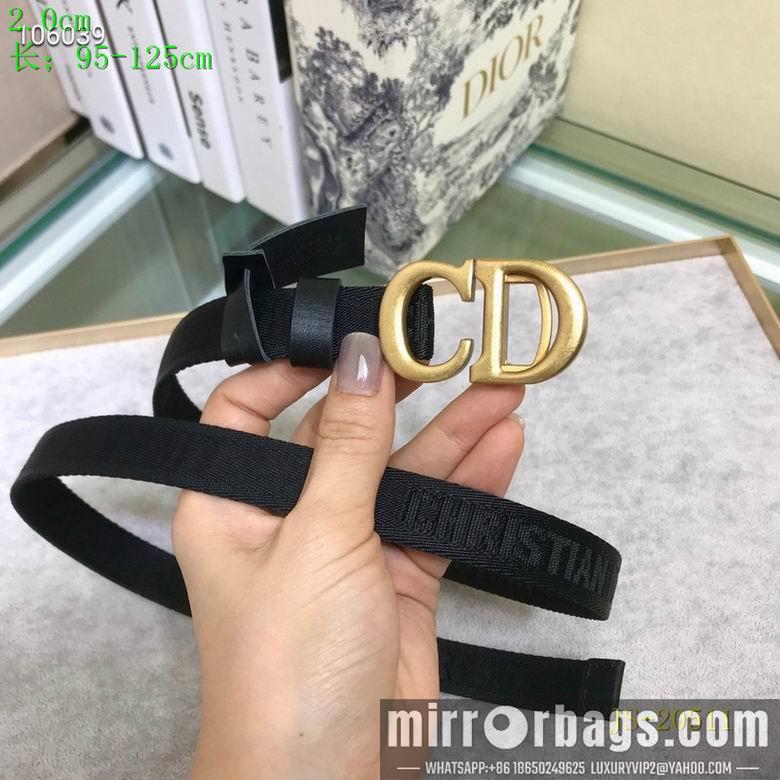 Replica Dior Belt 20mmX95-110cm 7d09