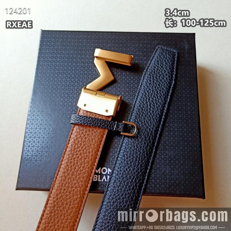 Replica Montlanc belt 34mmX100-125cm 8L13