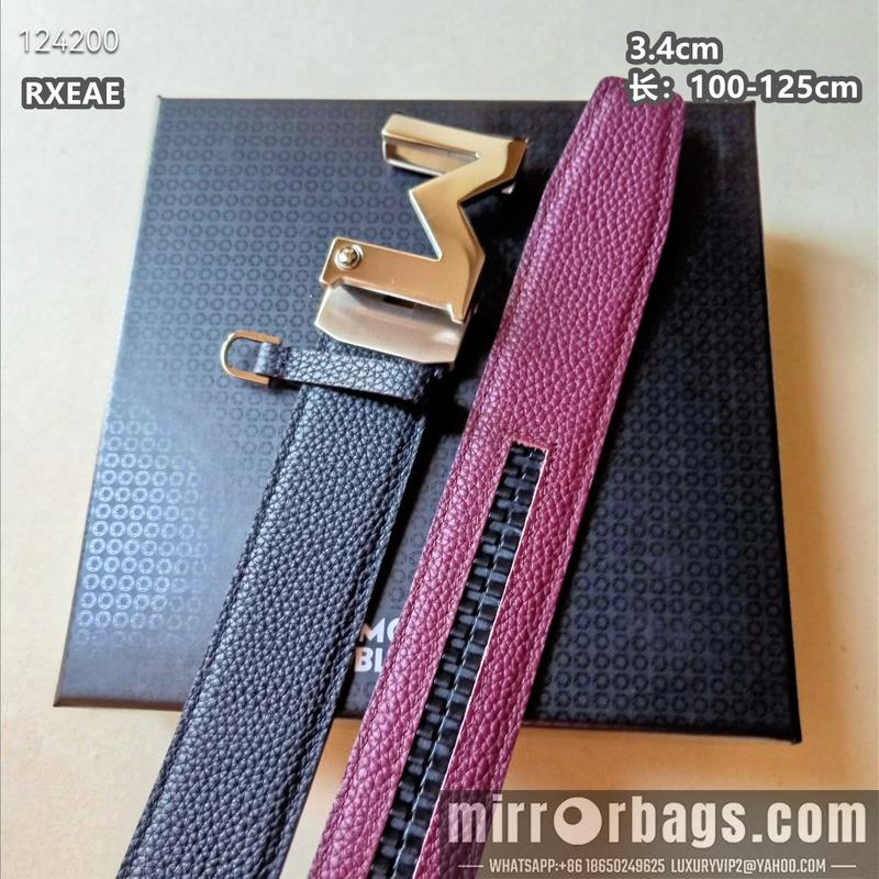 Replica Montlanc belt 34mmX100-125cm 8L13