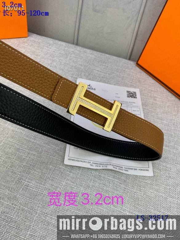 Replica Hermes Belt 32mmX95-125cm 8L01