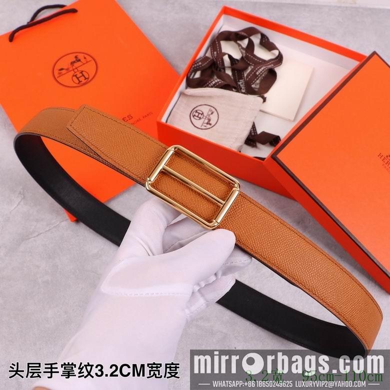 Replica Hermes Belt 32mmX95-110cm 7D24