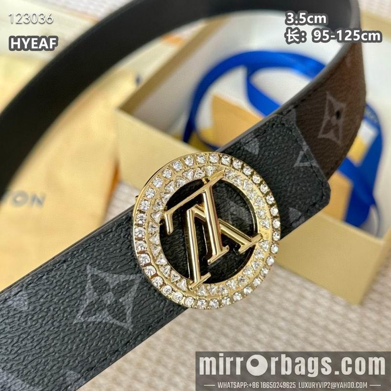 Replica LV belt 35mmX95-125cm 8L02