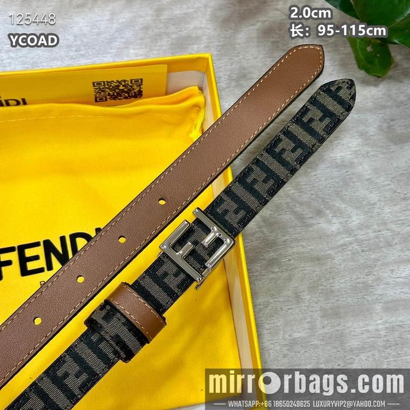 Replica Fendi belt 20mmX95-115cm 8L13