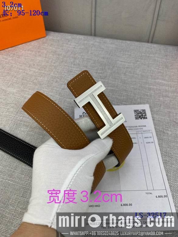 Replica Hermes Belt 32mmX95-125cm 8L01