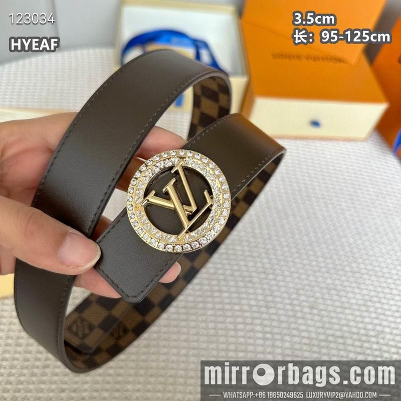 Replica LV belt 35mmX95-125cm 8L02