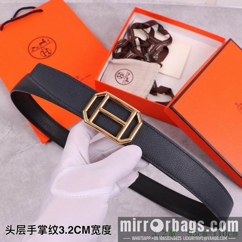 Replica Hermes Belt 32mmX95-110cm 7D24