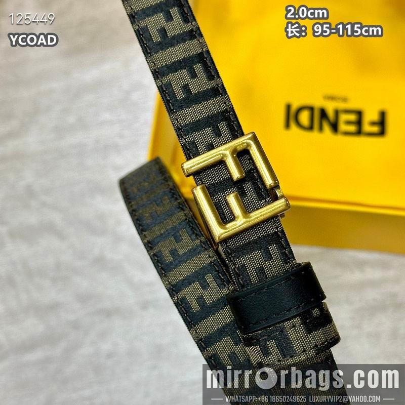 Replica Fendi belt 20mmX95-115cm 8L13